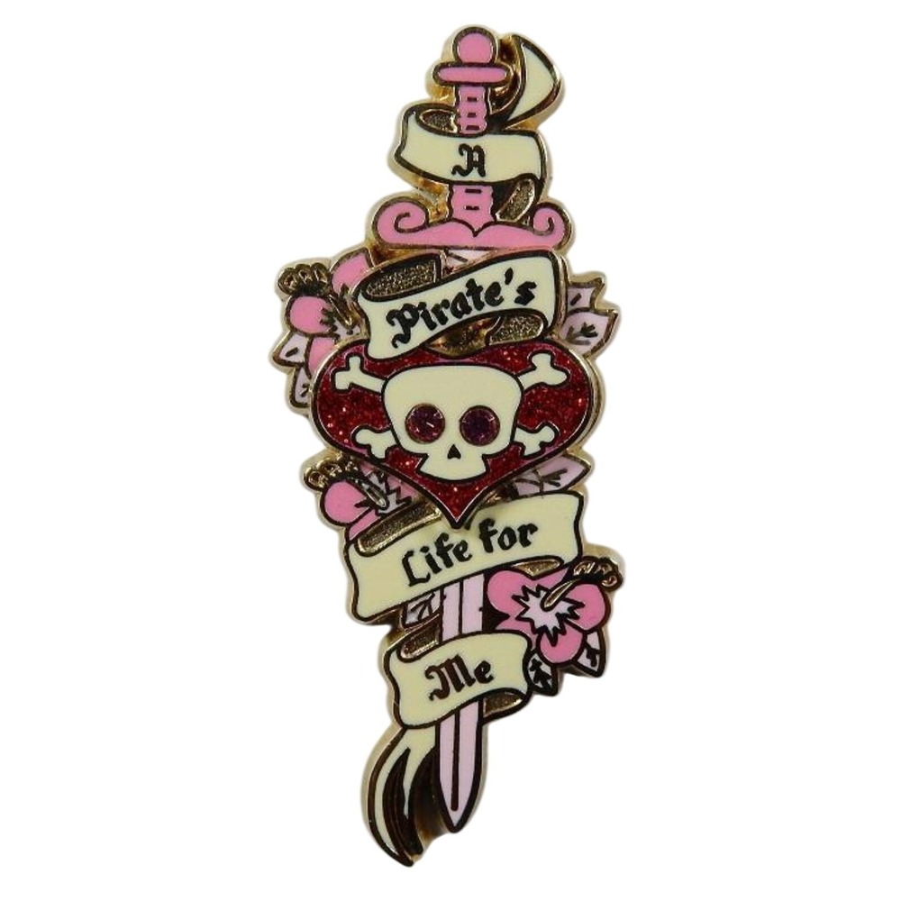 Disney Pin Pirates of the Caribbean Tattoo 50980 Pirate's Life For Me Pink Sword